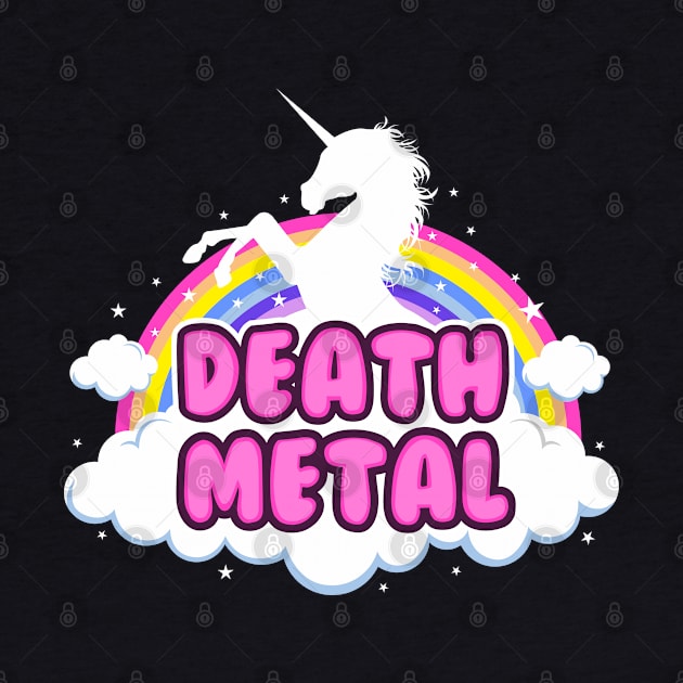 death metal parody funny unicorn rainbow pastel by daizzy